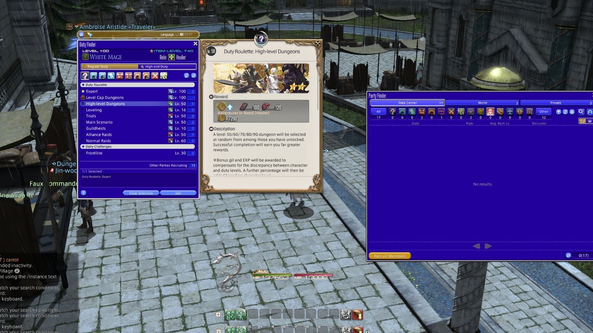 Tanks/Healers have an easier time getting a group, but DPS can do it too (Image via Square Enix)